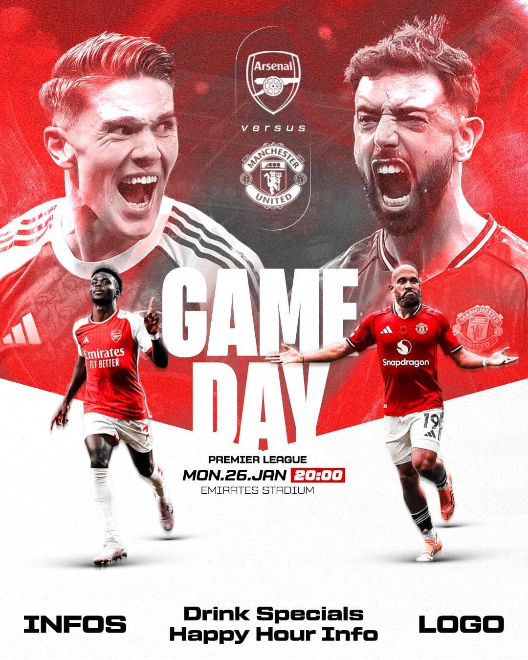 Match of the week game day graphic